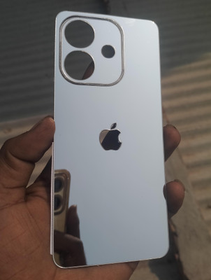 MOKPLZ OPPO A3X 5G SILVER MIRROR BACK PANNEL Mobile Skin(Silver)