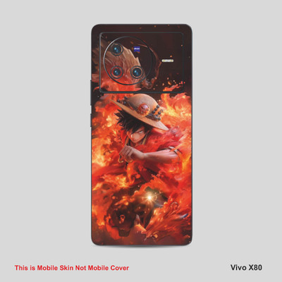 VYBE The Smart Choice Vivo X80 Luffy Mobile Skin Mobile Skin(Orangy Red A9)