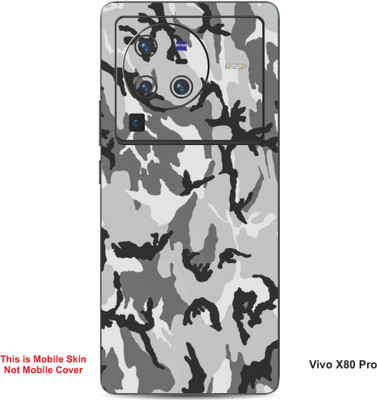 VYBE The Smart Choice Vivo X80 Pro Camouflage Embossed Mobile Skin(Grey Nickel 15)