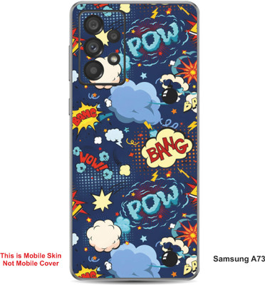 VYBE The Smart Choice Samsung A73 Pow Embossed Mobile Skin(Glacier Blue 3)