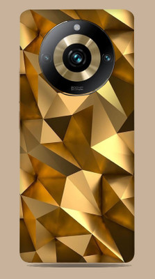 SkinoMania Realme 11 Pro Plus 5G Mobile Skin(Golden-poly Mobile Skin)