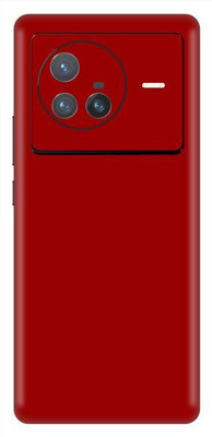 Vcare GadGets X80 5G Red Matte Back Side Premium Mobile Skin(Red Matte)