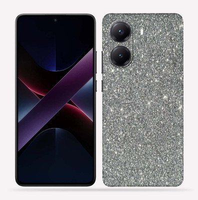 OggyBaba OggyBaba Poco X7 pro 5g Mobile Skin(Grey-Glitter)