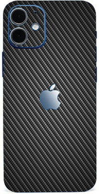 AsSkin Apple iPhone 12 Mobile Skin(Black Carbon Fiber Skin With High Matte Finish)
