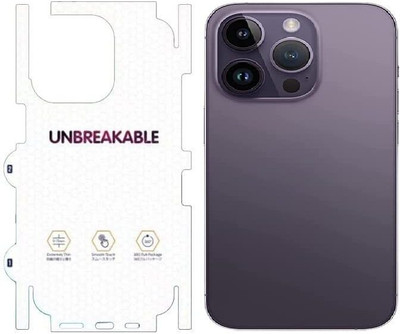A3sprime Unbreakable Soft Transparent Back and Side Skin Protector for iPhone 14 Pro Mobile Skin(Transparent)