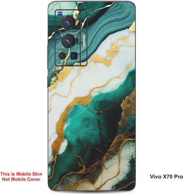 VYBE The Smart Choice Vivo X70 Pro Abstract Embossed Mobile Skin(Sea Turtle Green 13)