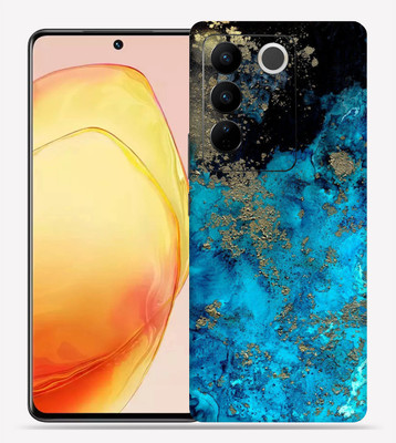 Skinex Vivo V27 pro 5g, Blue Aqua Mobile Skin(Multicolor Mobile Skin With camera protector (Back + Camera + Side))