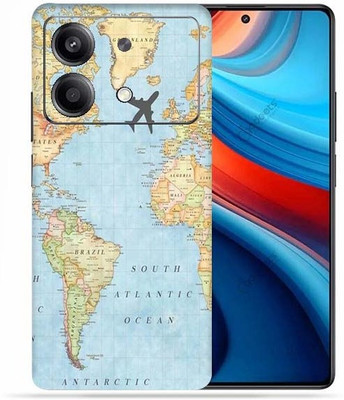 OggyBaba Poco X6 Neo 5g Mobile Skin(Word Map)