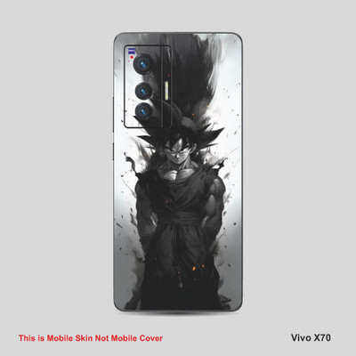 VYBE The Smart Choice Vivo 70X Goku Mobile Skin Mobile Skin(Davy Grey 14)
