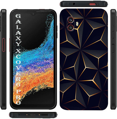 BugguSkin Samsung Galaxy XCOVER6 PRO (5G) Mobile Skin(Ultra Super Black Abstract shape Skin With High Matte Finish.)