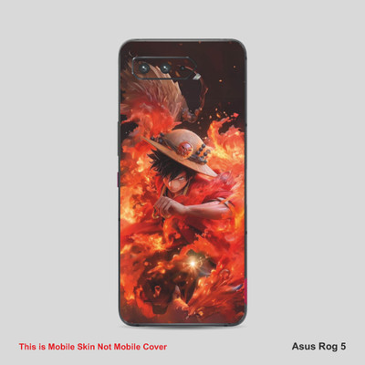 VYBE The Smart Choice Asus Rog 5 Luffy Mobile Skin Mobile Skin(Orangy Red 3)