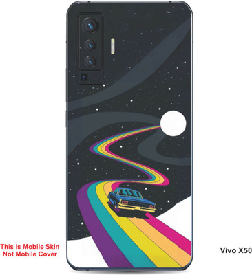 VYBE The Smart Choice Vivo X50 Art Embossed Mobile Skin(Gunmoke 8)