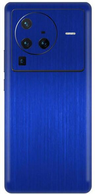 Vcare GadGets X80 Pro 5G Blue Titanium Dark Back Side Premium Mobile Skin(Blue Titanium Dark)