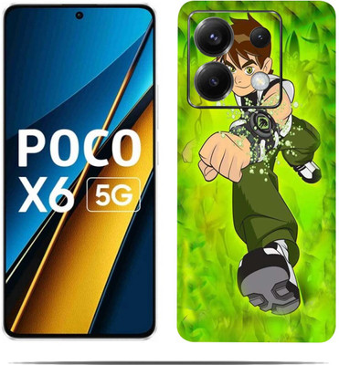 LAMHA POCO X6 5G Mobile Skin(Ultra Super Grass Green Skin With HiighQuality MatteFinish_thanks)