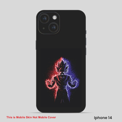 VYBE The Smart Choice iPhone 14 Kakashi Embossed Mobile Skin(Macaw Blue, White 16)