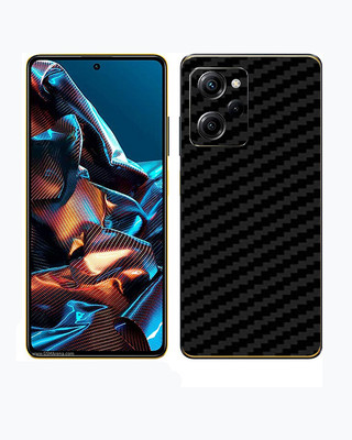 candeal mart Xiaomi Poco X5 Pro 5G Back skin sticker / Vinyl wrap / Protective film Mobile Skin(Carbon Fiber 3D ,Black)