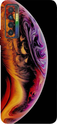 TJ CREATION Tecno Camon 17 Mobile Skin(Ultra Super Color Moon Skin With High Matte Finish.)