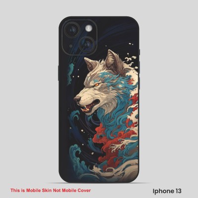 VYBE The Smart Choice iPhone 13 Wolf Embossed Mobile Skin(Desert Sand 3)