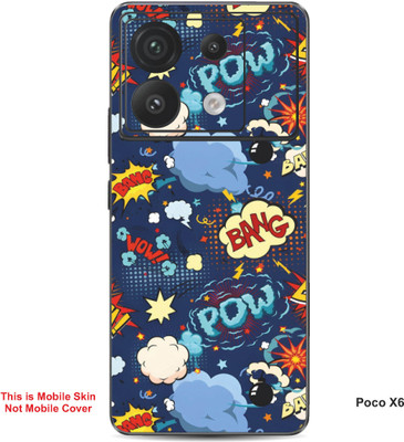 VYBE The Smart Choice Poco X6 Pow Embossed Mobile Skin(Glacier Blue A3)