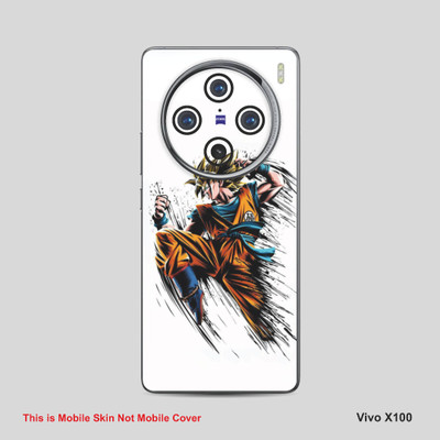 VYBE The Smart Choice Vivo 100X Goku Mobile Skin Mobile Skin(Milk White 20)