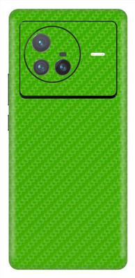 Vcare GadGets X80 5G Mobile Skin(Fiber Carbon Green)