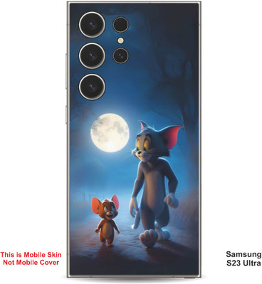 VYBE The Smart Choice Samsung S23 Ultra Tom & Jerry Embossed Mobile Skin(Dark Slate Grey 13)