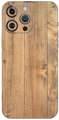 Yuckquee iPhone 14 Pro Max Mobile Skin for Back & Camera Protective - D180 Mobile Skin(Wooden-180)