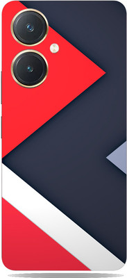 SkinoMania Vivo y27 Mobile Skin(Black-Track Multicolor Mobile Skin)