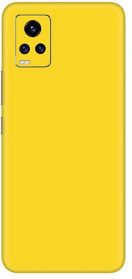 Vcare GadGets Vivo V20 Pro Mobile Skin(Yellow Matte)