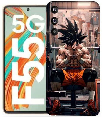 OggyBaba Samsung Galaxy F55 5g Mobile Skin(Gym with Goku)