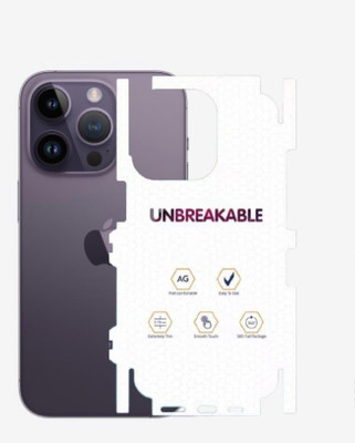 A3sprime Unbreakable Soft Transparent Back Skin Protector for APPLE iPhone 14 Pro Max Mobile Skin(Transparent)