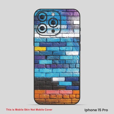 VYBE The Smart Choice iPhone15 Pro ART Mobile Skin(Multi color SKI J11)