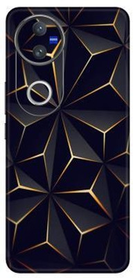 Vcare GadGets vivo V50 5G Mobile Skin(Black & Gold)