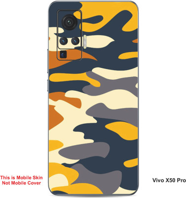 VYBE The Smart Choice Vivo X50 Pro Art Embossed Mobile Skin(Egg White 9)