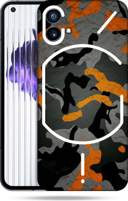 SkinoMania Nothing-Phone(1) Mobile Skin(Multicolor Camo Orange)