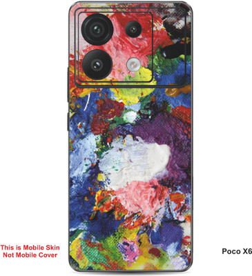 VYBE The Smart Choice Poco X6 Art Embossed Mobile Skin(Donkey Brown 1)
