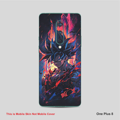 VYBE The Smart Choice One Plus 8 Goku Mobile Skin Mobile Skin(Deep Rose 9)