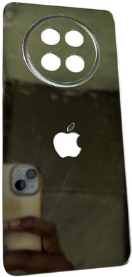 TWUAOP REALME 12X 5G MOBILE SKIN ACRYLIC SHEET MIRROR BACK PANNEL APPLE Mobile Skin(Silver)