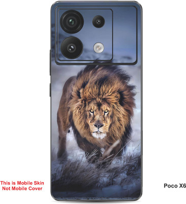 VYBE The Smart Choice Poco X6 Wolf Embossed Mobile Skin(Sandrift 1)