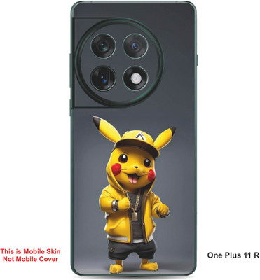 VYBE The Smart Choice One Plus 11R Pokemon Embossed Mobile Skin(Banana Yellow 27)