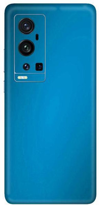 Vcare GadGets Vivo X60 Pro Plus Mobile Skin(Metallic Light Blue Shining)