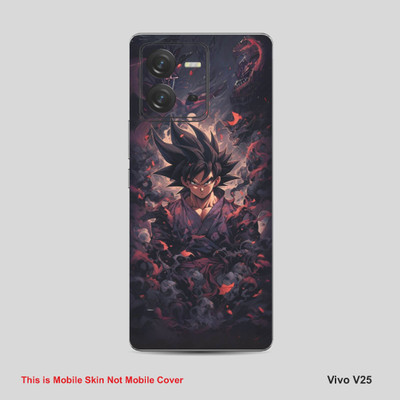 VYBE The Smart Choice Vivo V25 Goku Mobile Skin Mobile Skin(Natural Grey A35)