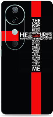SkinoMania vivo V40 5G Ultra Premium Vinyl Mobile Skin (Multicolor) Mobile Skin(Red-Cross)