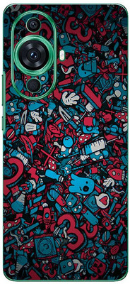 FCS Huawei nova 11 Pro Printed Back skin Mobile Skin(Colour Splash)