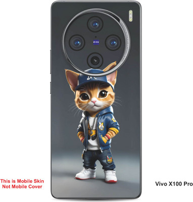 VYBE The Smart Choice Vivo X100 Pro Super Cat Embossed Mobile Skin(Gravel B16)