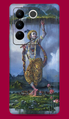 SkinoMania Vivo V27 Pro 5G Mobile Skin(Multicolor Krishna Ji Govardhan)