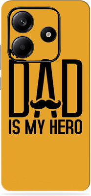 WeCre8 Skin's Xiaomi Redmi Note 14 Premium Vinyl Mobile Skin (Multicolor) Mobile Skin(Dad-is-my-hero)