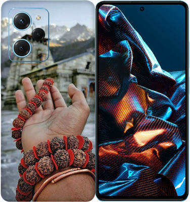 SkinoMania POCO X5 Pro 5G Mobile Skin(Multicolor Rudraksham)