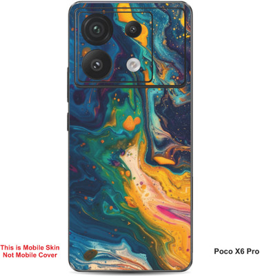 VYBE The Smart Choice Poco X6 Pro Art Embossed Mobile Skin(Denim 1)