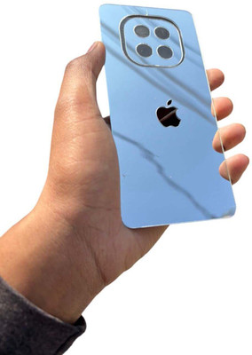 TWUAOP REALME C63 5G MOBILE SKIN ACRYLIC SHEET MIRROR BACK PANNEL APPLE Mobile Skin(Silver)